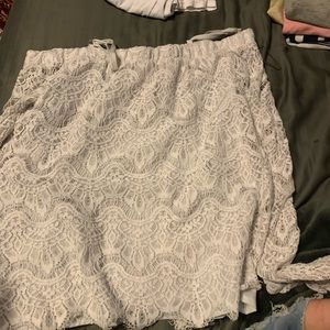 White dress shirt off the shoulder